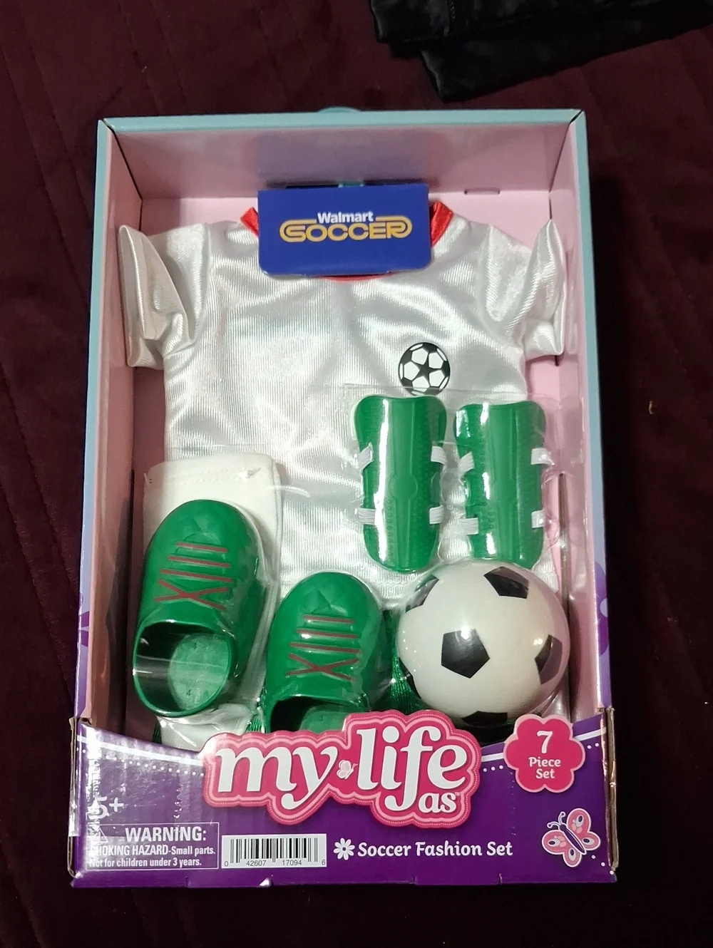 My Life As Kids Soccer Outfit - White & Green